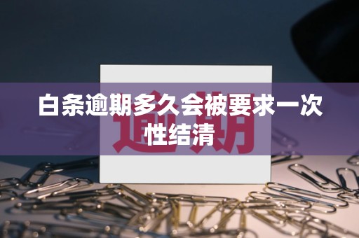 白条逾期多久会被要求一次性结清 白条逾期多久会被要求一次性结清