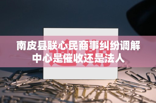 南皮县联心民商事纠纷调解中心是催收还是法人