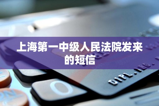 上海第一中级人民法院发来的短信