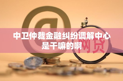 中卫仲裁金融纠纷调解中心是干嘛的啊