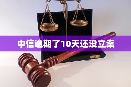 中信逾期了10天还没立案