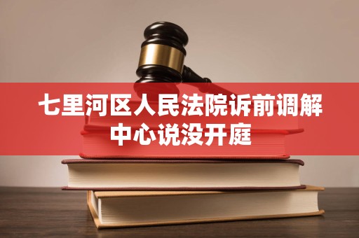 七里河区人民法院诉前调解中心说没开庭 七里河区人民法院诉前调解中心说没开庭