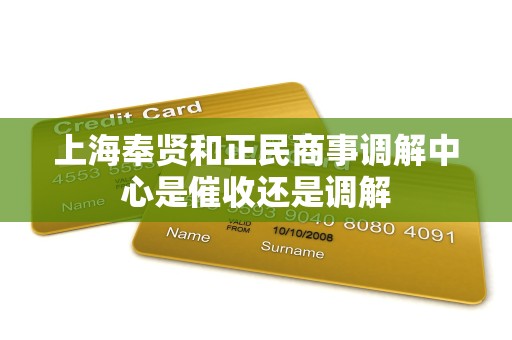 上海奉贤和正民商事调解中心是催收还是调解 上海奉贤和正民商事调解中心是催收还是调解
