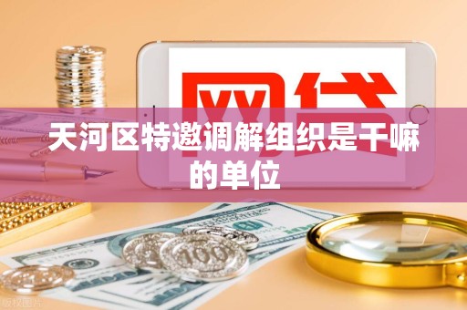 天河区特邀调解组织是干嘛的单位