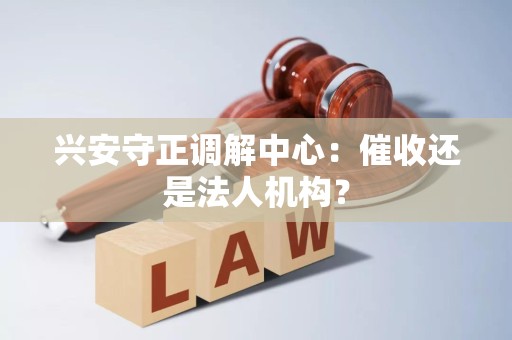 兴安守正调解中心：催收还是法人机构？