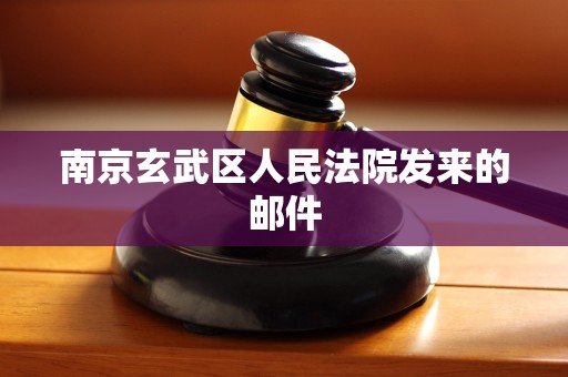 南京玄武区人民法院发来的邮件