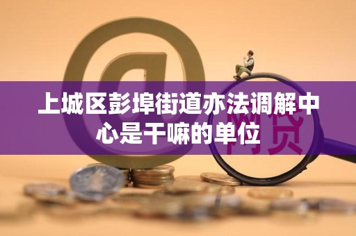 上城区彭埠街道亦法调解中心是干嘛的单位