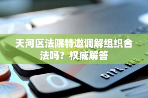 天河区法院特邀调解组织合法吗？权威解答