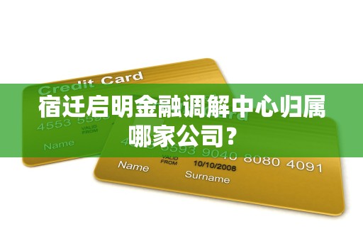 宿迁启明金融调解中心归属哪家公司？