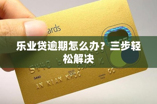 乐业贷逾期怎么办？三步轻松解决