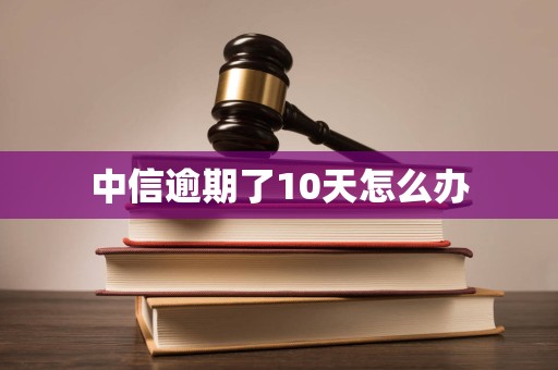 中信逾期了10天怎么办 中信逾期了10天怎么办