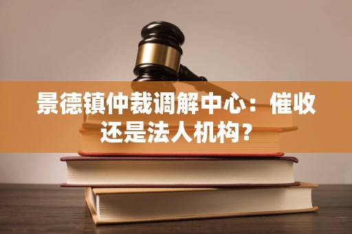 景德镇仲裁调解中心:催收还是法人机构? 景德镇仲裁调解中心:催收还是法人机构?