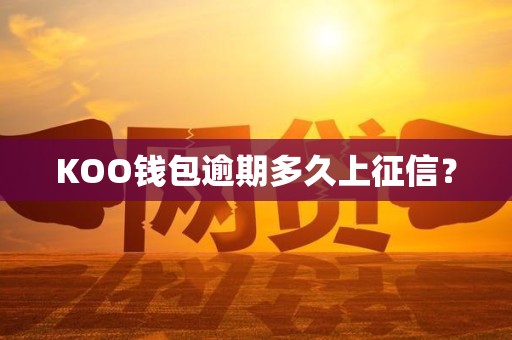 KOO钱包逾期多久上征信？
