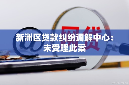 新洲区贷款纠纷调解中心：未受理此案