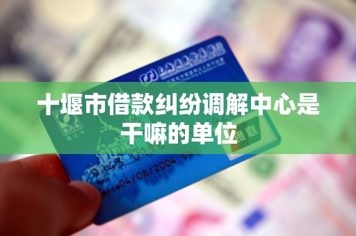 十堰市借款纠纷调解中心是干嘛的单位 十堰市借款纠纷调解中心是干嘛的单位