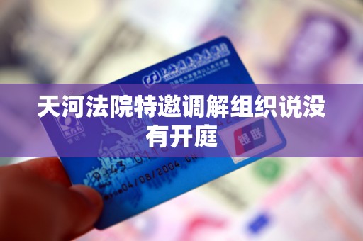 天河法院特邀调解组织说没有开庭 天河法院特邀调解组织说没有开庭