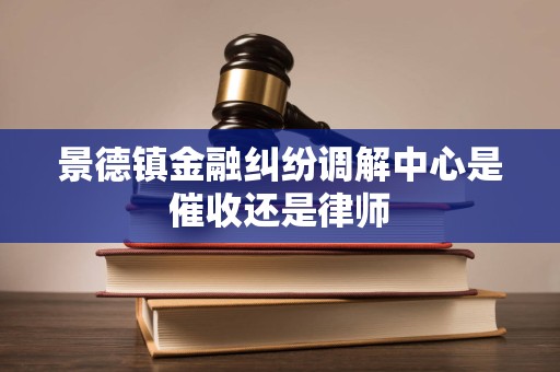 景德镇金融纠纷调解中心是催收还是律师