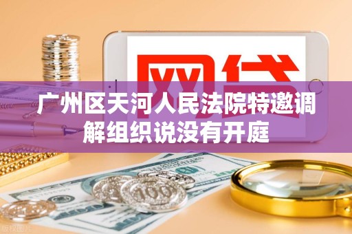 广州区天河人民法院特邀调解组织说没有开庭