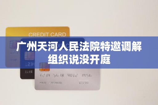 广州天河人民法院特邀调解组织说没开庭