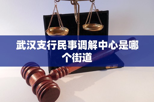 武汉支行民事调解中心是哪个街道