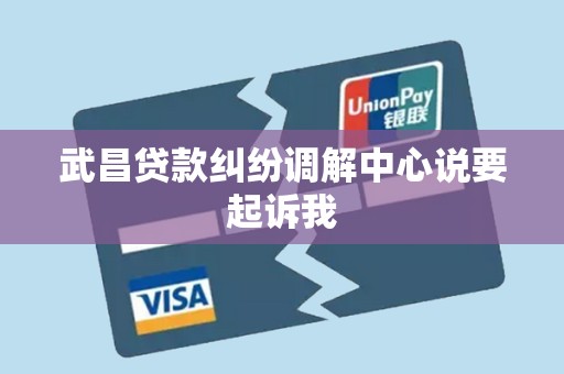 武昌贷款纠纷调解中心说要起诉我