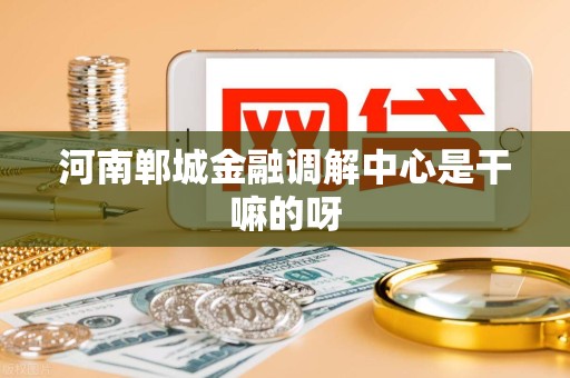 河南郸城金融调解中心是干嘛的呀