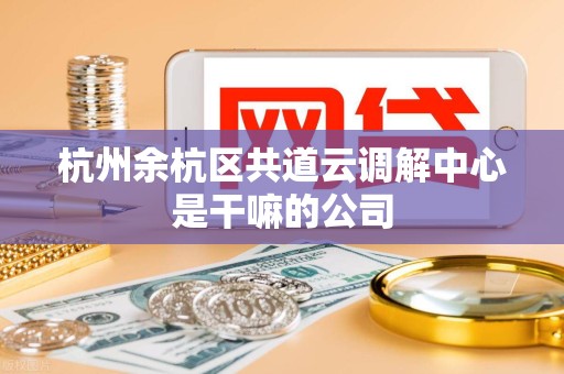 杭州余杭区共道云调解中心是干嘛的公司