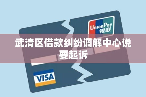 武清区借款纠纷调解中心说要起诉 武清区借款纠纷调解中心说要起诉