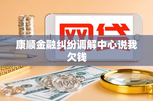 康顺金融纠纷调解中心说我欠钱