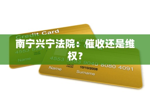 南宁兴宁法院：催收还是维权？