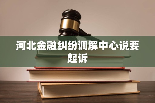 河北金融纠纷调解中心说要起诉