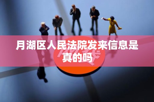 月湖区人民法院发来信息是真的吗