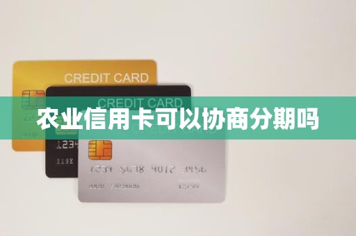 农业信用卡可以协商分期吗