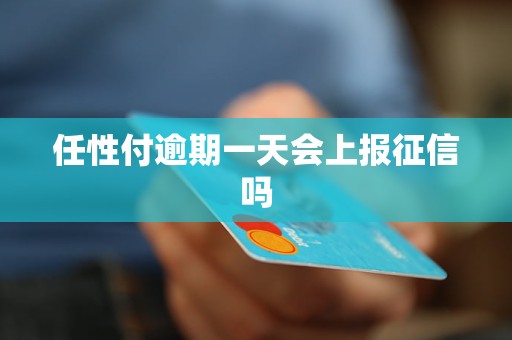 任性付逾期一天会上报征信吗