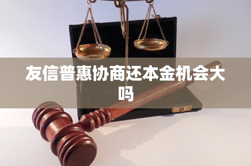 友信普惠协商还本金机会大吗