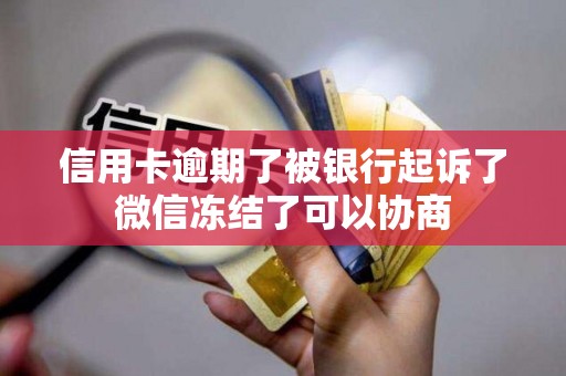 信用卡逾期了被银行起诉了微信冻结了可以协商 信用卡逾期了被银行起诉了微信冻结了可以协商