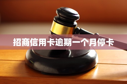 招商信用卡逾期一个月停卡