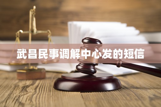 武昌民事调解中心发的短信