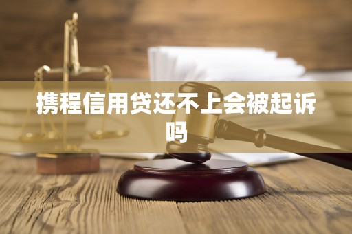 携程信用贷还不上会被起诉吗