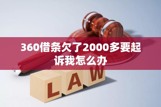 360借条欠了2000多要起诉我怎么办