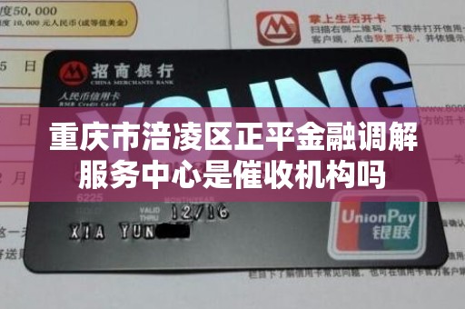 重庆市涪凌区正平金融调解服务中心是催收机构吗