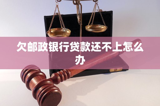 欠邮政银行贷款还不上怎么办