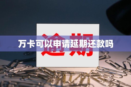 万卡可以申请延期还款吗