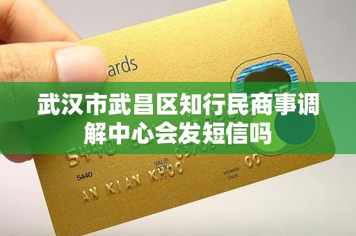 武汉市武昌区知行民商事调解中心会发短信吗
