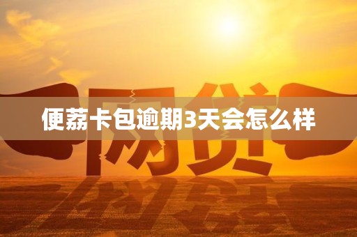 便荔卡包逾期3天会怎么样 便荔卡包逾期3天会怎么样