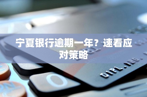 宁夏银行逾期一年？速看应对策略