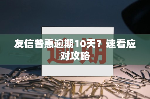 友信普惠逾期10天？速看应对攻略