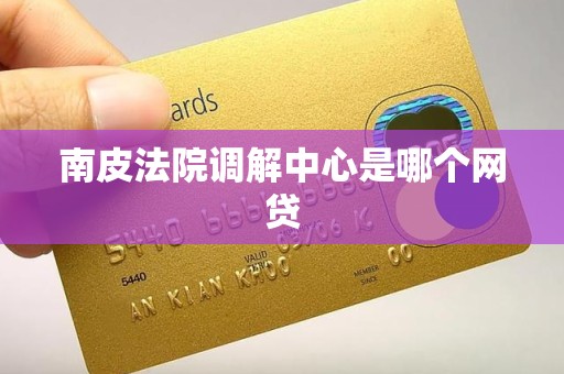 南皮法院调解中心是哪个网贷