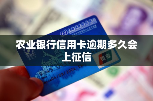 农业银行信用卡逾期多久会上征信