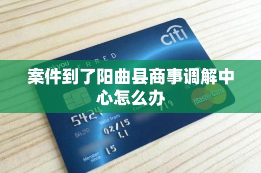 案件到了阳曲县商事调解中心怎么办